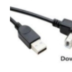 Кабель USB 2.0 на USB-B угол вниз 5 м, фото 1