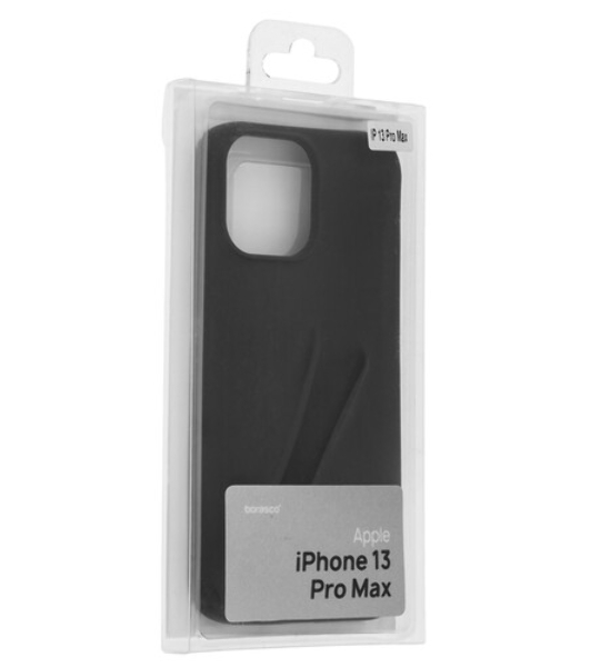 Чехол (клип-кейс) BoraSCO Silicone Case для Apple iPhone 13 Pro Max черный (матовый)