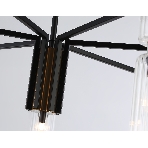 Люстра Ambrella light LH56115/7 BK/BS/CL черный/латунь/прозрачный E14*7 max 40W D705*350, фото3