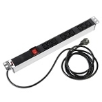 Аксессуар ЦМО Блок розеток Rem-16 с выкл., 9 IEC 60320 C13, 16A, алюм., 19', шнур 1,8 м. (R-16-9C13-V-440-1.8), фото5