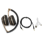 Беспроводные/проводные наушники Harper HB-213 черный/золотой, накладные, Bluetooth + проводной, до 5 ч, фото2