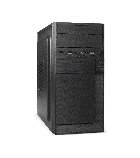 Компьютерный корпус Minitower ExeGate EX291141RUS BAA-105-01AAA400 (mATX, БП AAA400 с вент. 8см, 2*USB, аудио, черный)