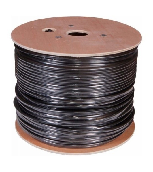 Кабель сетевой Buro UTP 4 пары cat5E solid 0.50мм Cu 305м черный стальной трос