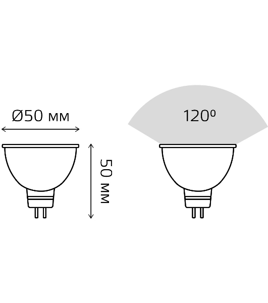 Лампа светодиодная Gauss Elementary MR16 6Вт цок.: GU5.3 спот 220B 6500K св. свеч. бел. хол. MR16 (упак.: 10 шт)