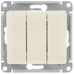 Механизм выключателя 3-кл. СП Glossa 10А IP20 10AX беж. SchE GSL000231, фото2