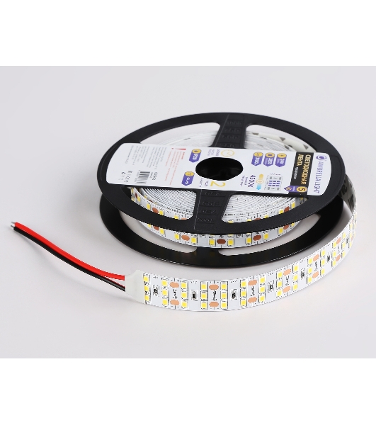 Светодиодная лента Ambrella light GS3902 2835 324Led/ 26W m/ 24V IP20 4500K/ 5000*18*1.2mm (2 конт.)
