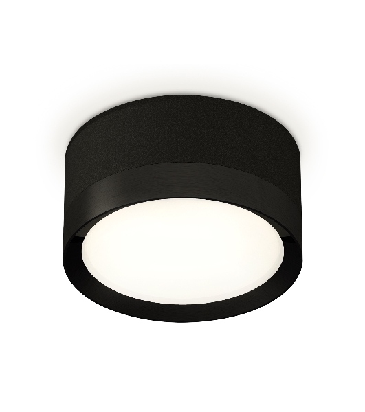 Светильник Ambrella Light XS8102002 SBK/PBK черный песок/черный полированный GX53 (C8102, N8113)