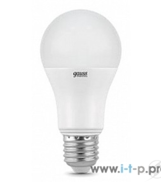 Лампа светодиодная Gauss 23219 LED Elementary A60 20W E27 1520lm 3000K 1/10/40 0