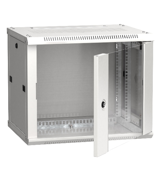 Шкаф ITK LINEA W 9U 600x450 мм дверь стекло, RAL7035