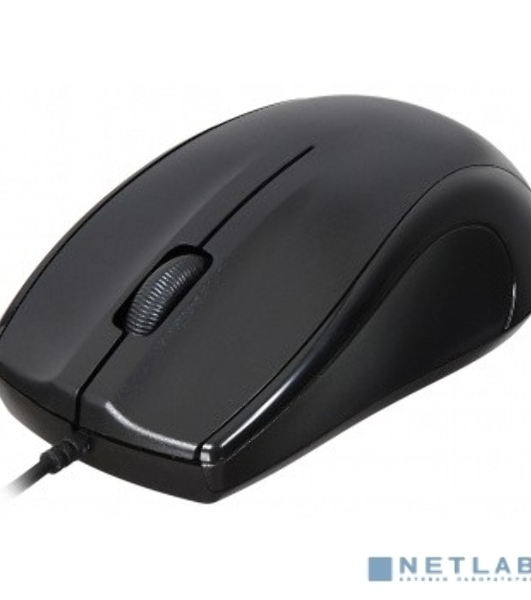 Мышь проводная Oklick 185M черный, 1200 dpi, USB, кнопки - 3