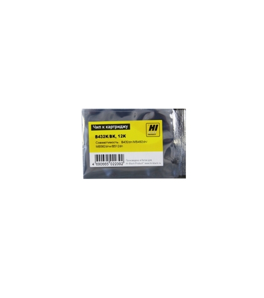 Чип Hi-Black к картриджу OKI B432/B512/MB492/MB562 BK, 12K