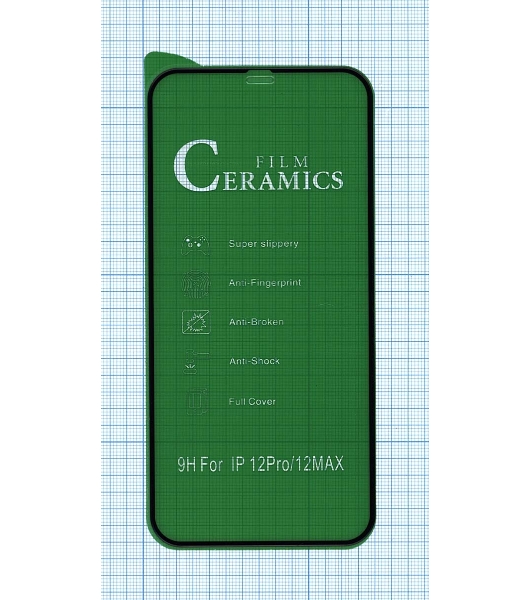 Керамическая пленка (стекло) для Iphone 12/12 Pro черный