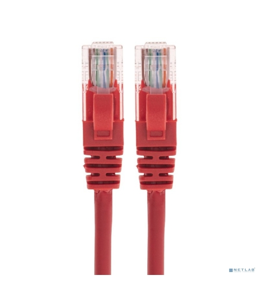 Патч-корд U/UTP Rexant cat.5e, RJ45-RJ45, 26AWG, ZH нг(А)-HF, красный, 0,5 м