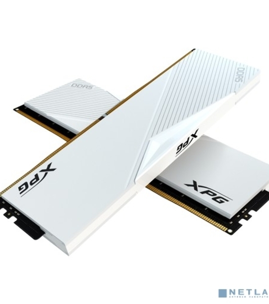 Оперативная память XPG Lancer, DDR5, 64GB (2x32GB), 6400MHz, CL32, DIMM, с радиаторами, белый