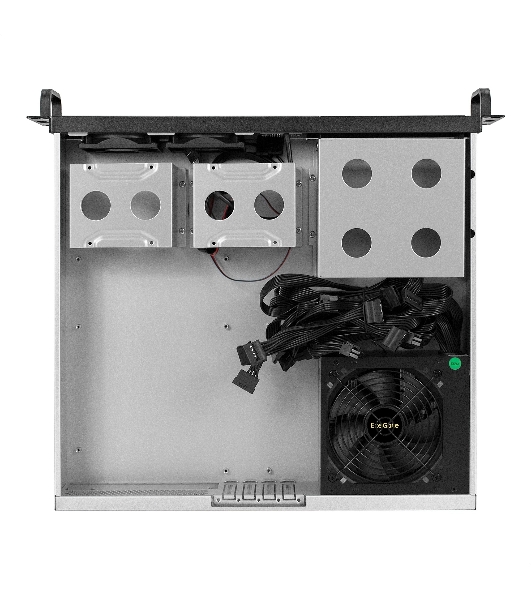 Серверный корпус ExeGate Pro 2U400-04 (RM 19', высота 2U, глубина 400, БП 1200PAS, 2*USB)