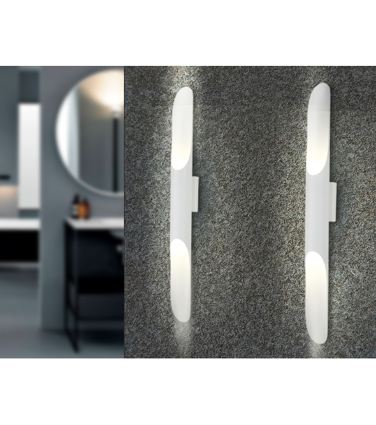 Настенный светильник FW236/2 SWH белый песок G9/2 max 40W 600*60*80 (лампы LED G9 7W 4200K в комплекте)