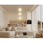 Подвесной светодиодный светильник Ambrella light LH30102 SB/TI бронза/янтарь 23W 3000K 140*140*1760, фото3