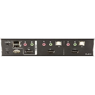 Переключатель, электрон., KVM+Audio+USB 2.0, 1 user USB+HDMI => 2 cpu USB+HDMI, соШнур. USB 2х1.8м., настол., исп.стандарт, без OSD, некаскад.. CUBIQ 2 PORT HDMI KVMP SWITCH W/1.8M
