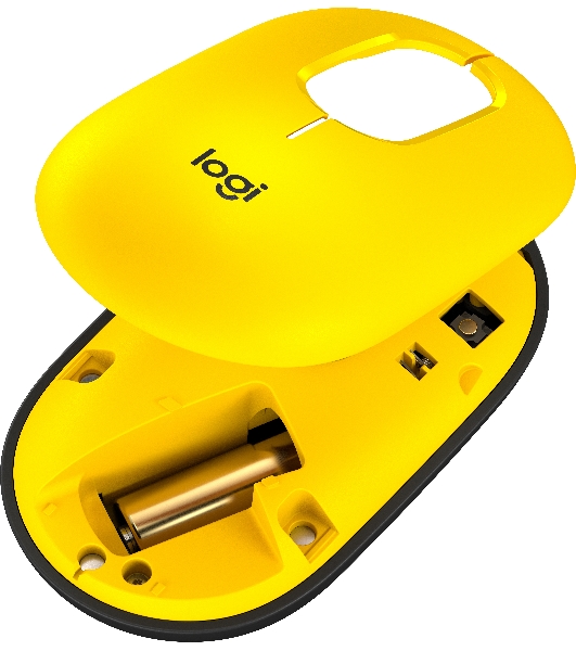 Мышь беспроводная Logitech POP Mouse желтый, 4000 dpi, Bluetooth, кнопки - 4