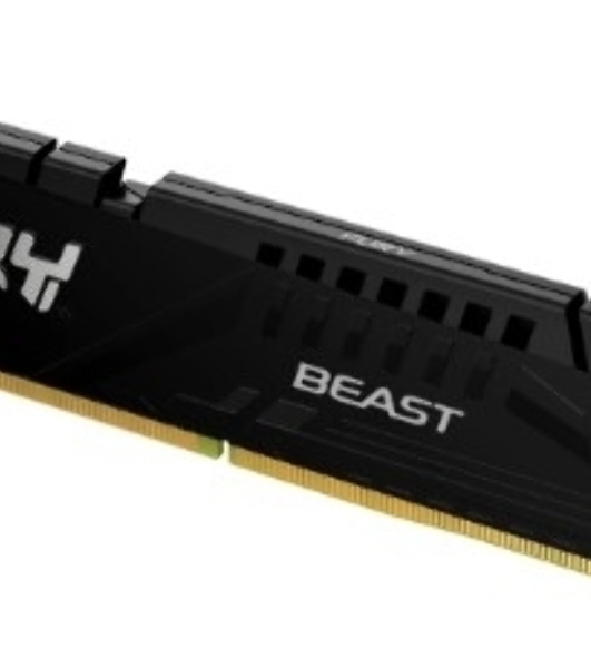 Оперативная память Kingston Fury Beast, DDR5, 8GB (1x8GB), 5600MHz, CL40, DIMM, с радиаторами, черный