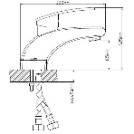 Смеситель для умывальника из Латуни, ø35 B8213-1, фото 1