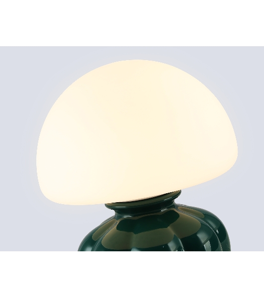 Настольная лампа Ambrella light LH53249 GN/WH зеленый/белый G9 max 28W D165*220