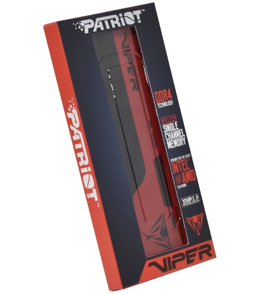 Оперативная память Patriot Viper Elite II, DDR4, 32GB (1x32 GB), 3600 MHz, CL20, DIMM, радиатор, красный, черный