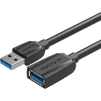 Кабель-удлинитель Vention USB 3.0 AM/AF - 1.5м Black Edition, фото3