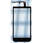 Сенсорное стекло (тачскрин) для HTC One XC X720d, черное, фото2