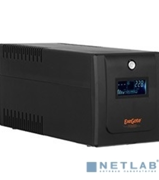 Источник бесперебойного питания ExeGate EP285531RUS SpecialPro Smart LLB-2200.LCD.AVR.EURO.RJ.USB 2200VA/1300W, LCD, AVR, 4 евророзетки, RJ45/11, USB, черный