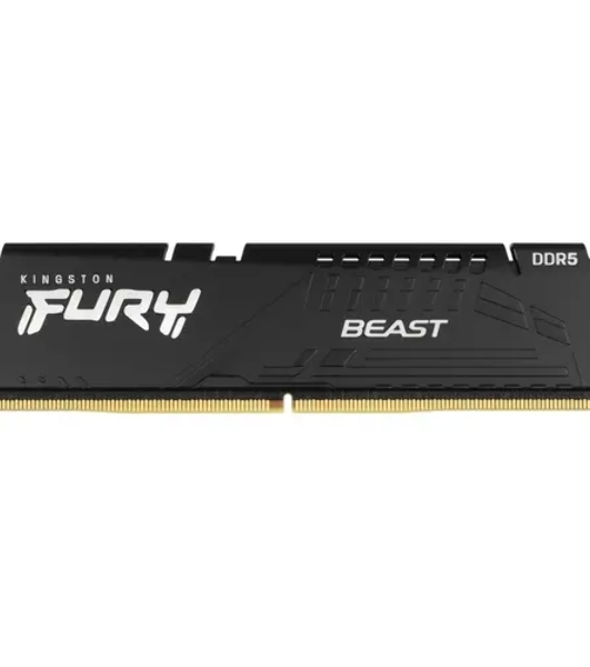 Оперативная память Kingston Fury Beast, DDR5, 32GB (1x32 GB), 6000 MHz, CL36, DIMM, радиатор, черный
