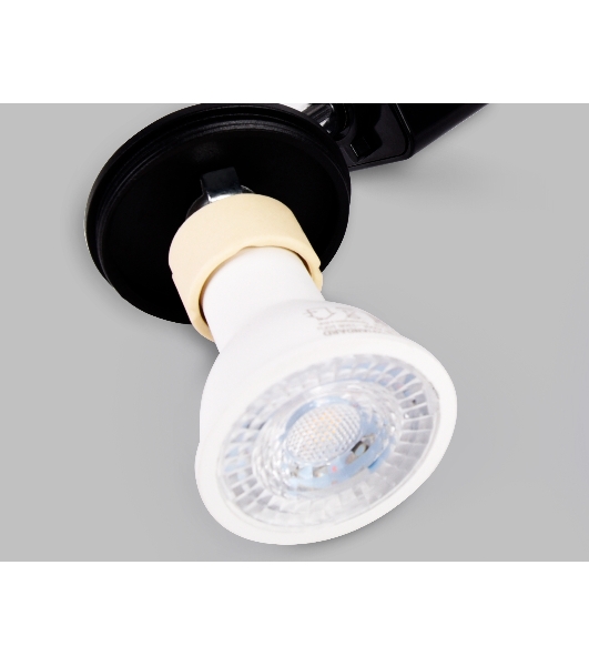 Трековый однофазный светильник со сменной лампой Ambrella light GL5123 BK черный GU10 max 12W