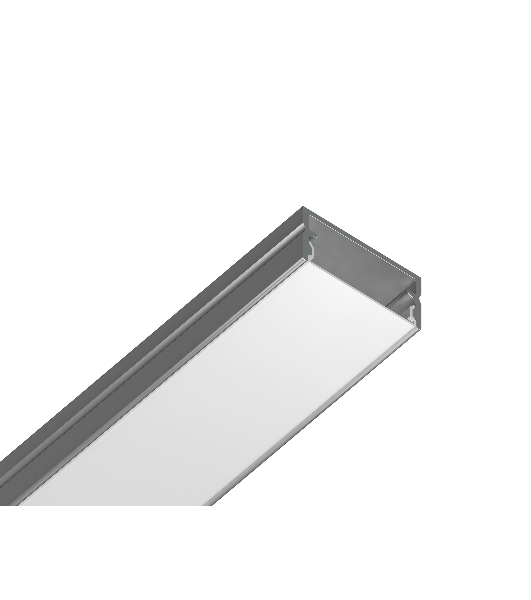 Алюминиевый профиль Ambrella light GP2001AL серебро 2000*20.5*10