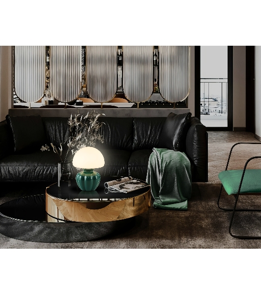 Настольная лампа Ambrella light LH53249 GN/WH зеленый/белый G9 max 28W D165*220