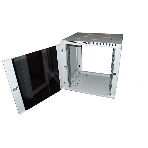 Шкаф настенный ЦМО ШРН-М-9.650 9U 600x650 мм пер. дв. стекл съемные бок. пан. 50 кг серый, фото3