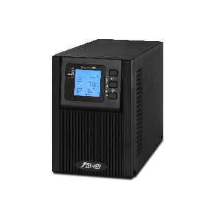 Источник бесперебойного питания PowerMan Online 1000 PLUS (1000ВА/800Вт, Online-Double conversion/LCD Display/USB/Software/RJ11/45,RS-232)