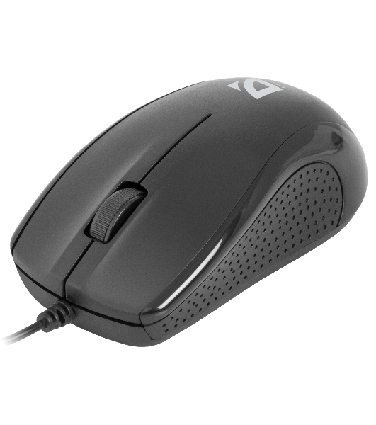 Мышь проводная Defender Optimum MB-160 черный, 1000 dpi, USB, кнопки - 3