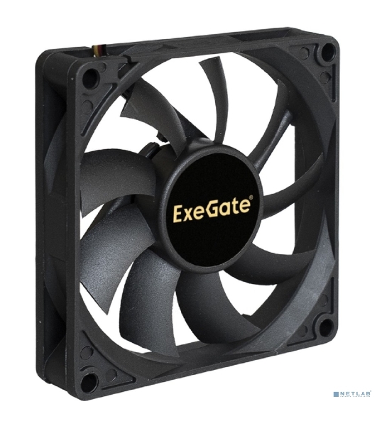 Вентилятор для корпуса ExeGate ExtraSilent ES08015S3P черный, 80 мм, 1600 об/мин, 16.5 дБ, 3 pin