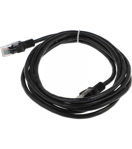 Патч-корд UTP Cablexpert cat.5e, 2м, литой, многожильный, черный