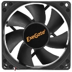 Вентилятор для корпуса ExeGate ExtraSilent ES08025SM черный, 80 мм, 2100 об/мин, 21 дБ, 3 pin, фото6