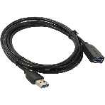Кабель-удлинитель Vention USB 3.0 AM/AF - 1.5м Black Edition, фото 1