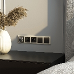 Розетка с заземлением, шторками и USB тип A+C (черный), фото4