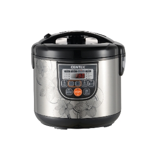 Мультиварка Centek CT-1498 (черный, сталь) 700Вт, 5.0л, 10 программ + 28 программ Мультишеф