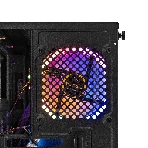 Компьютерный корпус Minitower ExeGate Mistery R2-NPX400 (mATX, БП 400NPX с вент. 12 см, 2*USB+1*USB 3.0, аудио, черный, 1 вент. 12см с RGb подсветкой и полоса на передней панели, боковая панель - закаленное стекло), фото9