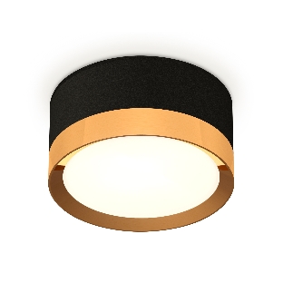 Светильник Ambrella Light XS8102004 SBK/PYG черный песок/золото желтое полированное GX53 (C8102, N8124)