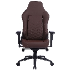 Кресло игровое Cactus CS-CHR-0112BR коричневый, сиденье коричневый, эко.кожа, с подголов. крестовина металл, пластик черный, фото14