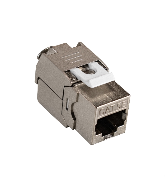 Модуль-вставка Keystone Jack RJ-45 ExeGate KJ-8P8C-SH-C5e-180-TL (Кат.5e, экранированная, 180 градусов, IDC Toolless (без инструмента))