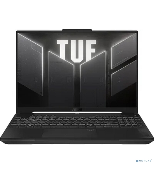 Ноутбук ASUS TUF F16 FX608JMR-RV114 16'(1920x1200 (матовый, 165Hz) IPS)/Intel Core i7 14650HX(2.2Ghz)/16Gb/1024PCISSDGb/noDVD/Ext:nVidia GeForce RTX 5060(8192Mb)/Cam/BT/WiFi/90WHr/war 1y/2.2kg/Jaeger Gray/DOS