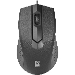 Мышь проводная Defender Optimum MB-270 черный, 1000 dpi, USB, кнопки - 3, фото2