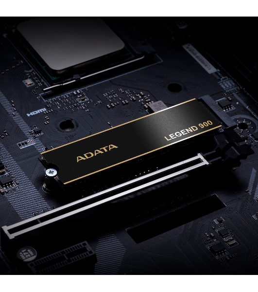 Накопитель SSD ADATA LEGEND 900, 512Gb, PCIe 4.0 x4, M.2 2280, NVMe, R/W 6200/2300, с радиатором